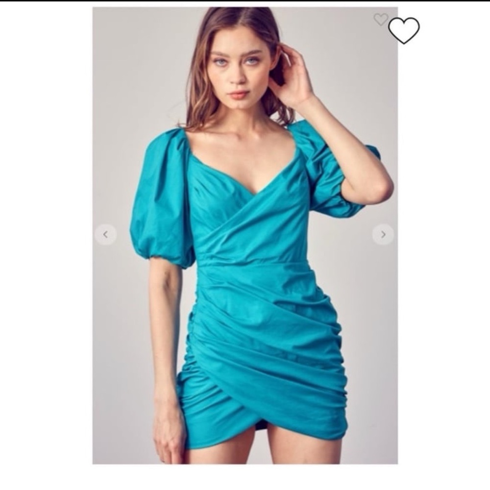 Vestique Teal Semiformal Dress